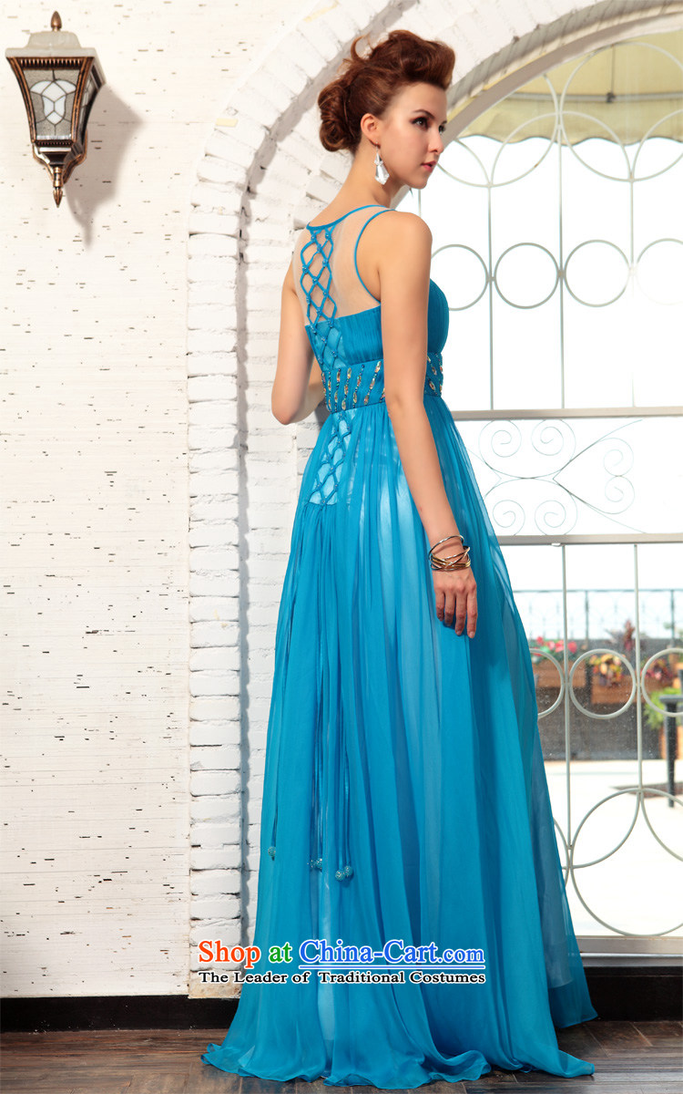 Doris Qi 2015 Spring Doris Qi Evening Party dancing evening dresses western dress Blue M picture, prices, brand platters! The elections are supplied in the national character of distribution, so action, buy now enjoy more preferential! As soon as possible.