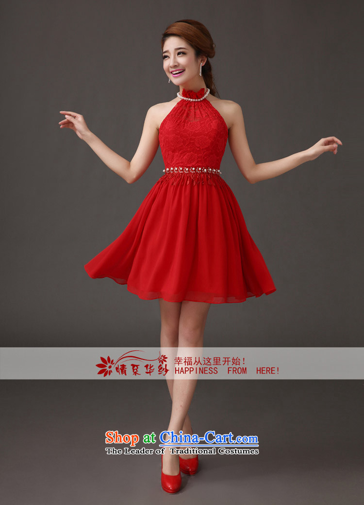 The feelings of Chinese New Year 2015 yarn marriages small dress red wall also stylish short skirts wedding dresses toasting champagne evening dresses red s picture, prices, brand platters! The elections are supplied in the national character of distribution, so action, buy now enjoy more preferential! As soon as possible.