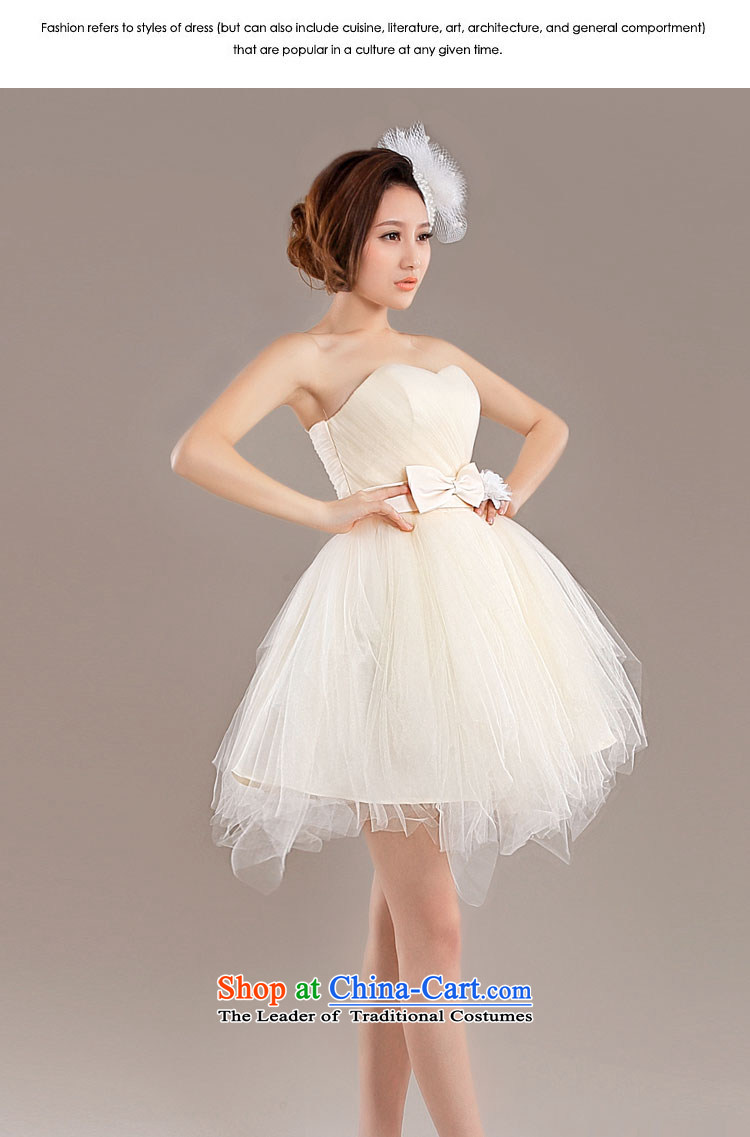 (Heung-lun's Health 2015 new betrothal wedding dress bridesmaid Service Bridal Services small dress skirts bows red anointed chest bon bon skirt short M picture, prices, brand platters! The elections are supplied in the national character of distribution, so action, buy now enjoy more preferential! As soon as possible.