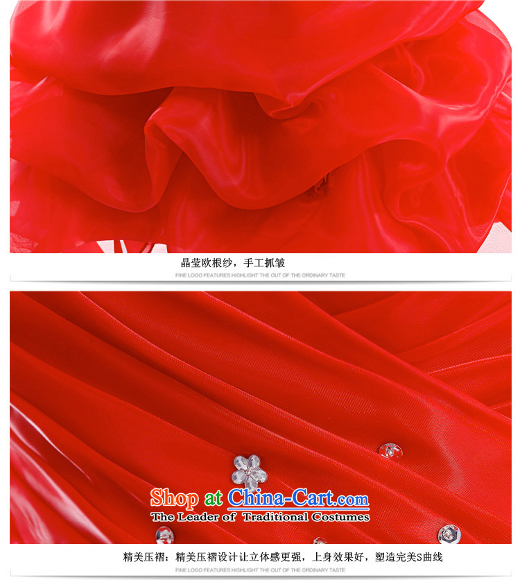 (Heung-lun's health services red bride bows of bridesmaid dress auspices will stage the annual evening banquet exhibition gathering champagne color M picture, prices, brand platters! The elections are supplied in the national character of distribution, so action, buy now enjoy more preferential! As soon as possible.