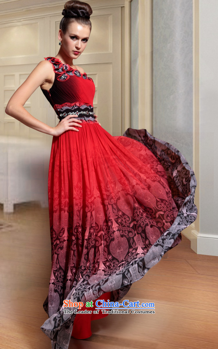 Doris Qi western dress qipao gown Annual Meeting banquet dress dress red L picture, prices, brand platters! The elections are supplied in the national character of distribution, so action, buy now enjoy more preferential! As soon as possible.