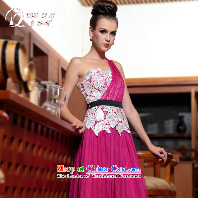 Doris Qi western dress suit the new pink single shoulder length) rose , Doris Qi (doris dress) , , , shopping on the Internet