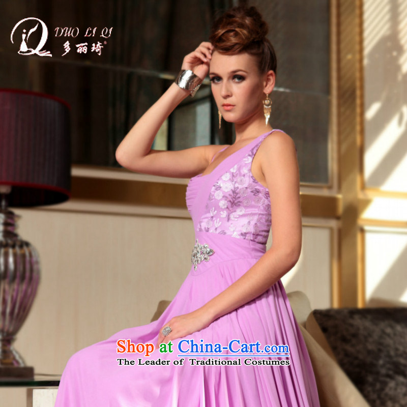 Doris Qi 2015 bride bows services will serve etiquette light purple XL