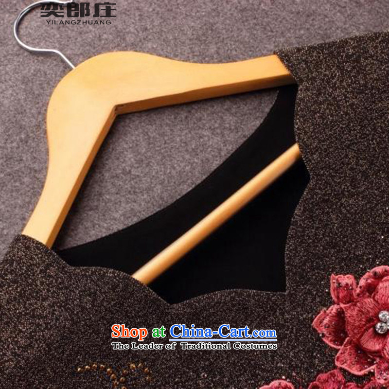 Eason Chan who fall 2015 a new collier for women of older persons in the MOM Pack Kim scouring pads long-sleeved dresses wedding dresses 6802  S, Eason Chan who color picture Zhuang (YILANGZHUANG) , , , shopping on the Internet