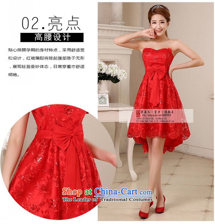 Love So Peng pregnant women serving the new 2015 bows Chun marriages long red short of small banquet evening dresses summer gown female depilation chest long XL Photo, prices, brand platters! The elections are supplied in the national character of distribution, so action, buy now enjoy more preferential! As soon as possible.