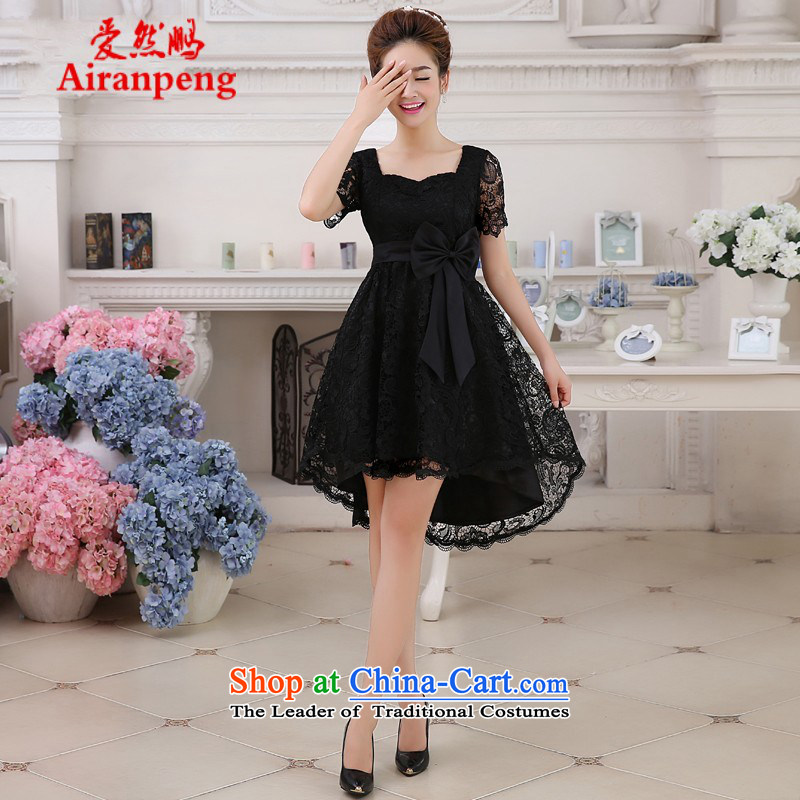 The spring of 2015, Peng love so new black short, wipe the chest marriages bridesmaid dress banquet evening dresses, dresses White M love so Peng (AIRANPENG) , , , shopping on the Internet