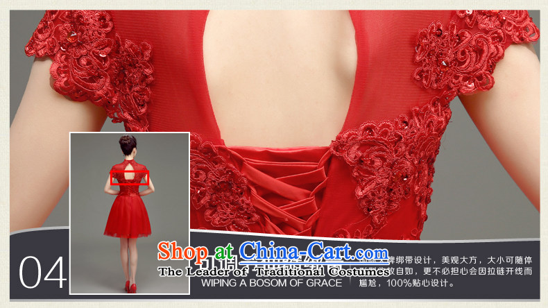 In accordance with the Netherlands varies with the bride short, bows to the new 2015 Spring/Summer stylish wedding dress qipao red video thin red short of large evening dresses red m picture, prices, brand platters! The elections are supplied in the national character of distribution, so action, buy now enjoy more preferential! As soon as possible.