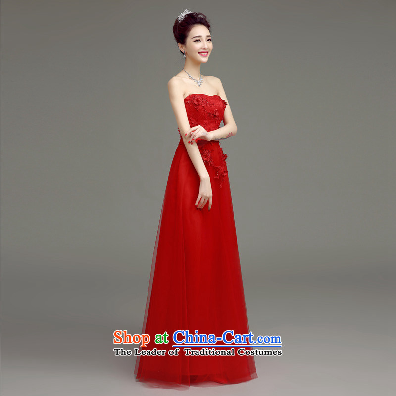 In accordance with the Netherlands varies with the 2015 Summer wedding dresses new bride bows to Korean long stylish and Sau San chest marriage evening dress according to the Netherlands in red s Adapter , , , shopping on the Internet