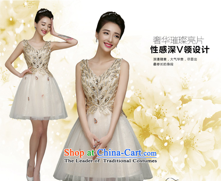 The privilege of serving-leung evening dresses 2015 new bridesmaid service of autumn bridesmaid mission sister skirt small dress female bridesmaids champagne color XL Photo, prices, brand platters! The elections are supplied in the national character of distribution, so action, buy now enjoy more preferential! As soon as possible.
