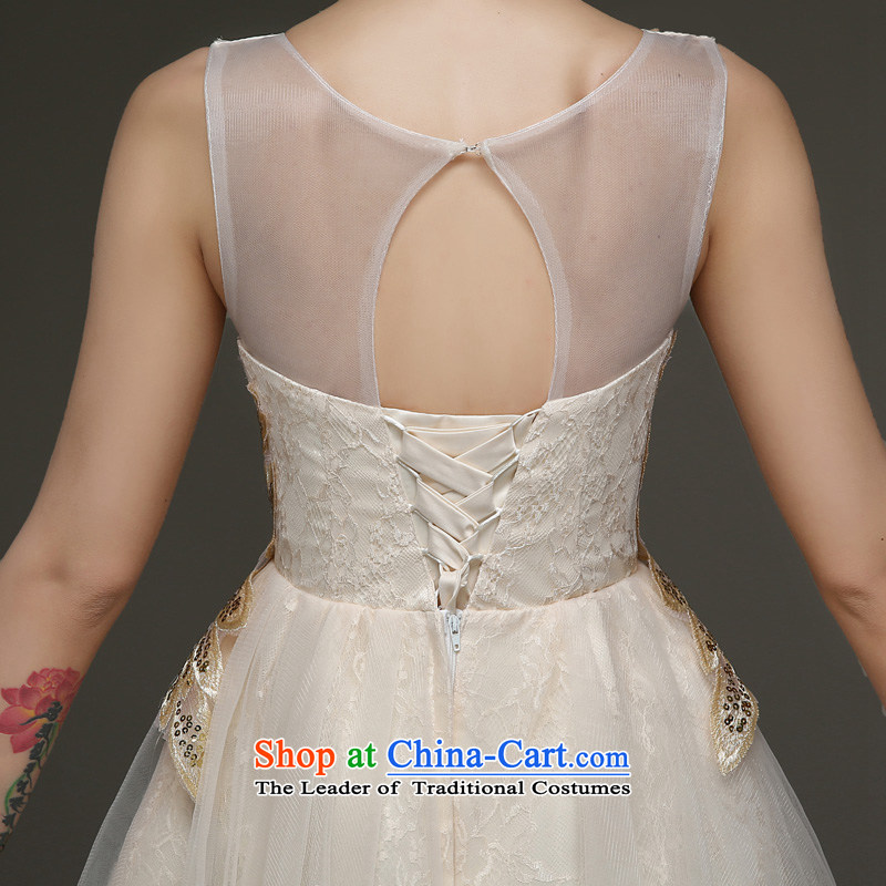 The privilege of serving-leung evening dresses 2015 new bridesmaid service of autumn bridesmaid mission sister skirt small dress female bridesmaids champagne color XL, a service-leung , , , shopping on the Internet