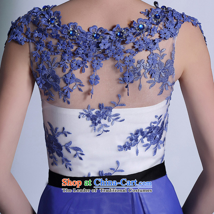 Doris Qi Bao blue chiffon package shoulder marriage bows dress banquet dinner dress blue L picture, prices, brand platters! The elections are supplied in the national character of distribution, so action, buy now enjoy more preferential! As soon as possible.
