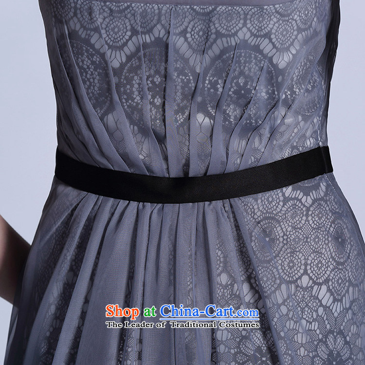 Doris Qi western dress in round-neck collar gray high loins length of evening dress professional dress light gray M picture, prices, brand platters! The elections are supplied in the national character of distribution, so action, buy now enjoy more preferential! As soon as possible.