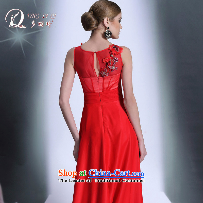 Doris Qi western dress red dress bows ceremony of marriage red XL, Doris Qi (doris dress) , , , shopping on the Internet