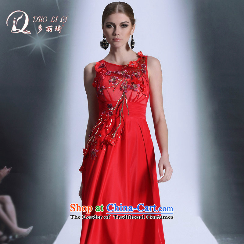 Doris Qi western dress red dress bows ceremony of marriage red XL, Doris Qi (doris dress) , , , shopping on the Internet