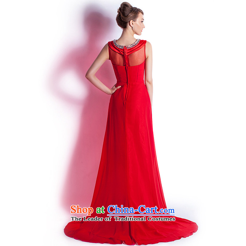 (Heung-lun's Health 2015 Spring/Summer new bride evening dresses elegant stylish dinner dance dress is pre-sale XXL, incense Chou's shopping on the Internet has been pressed.