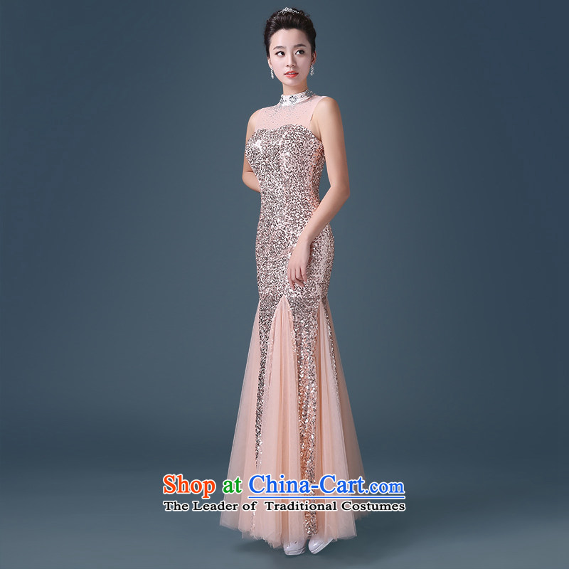 Noritsune bride 2015 wedding dresses Korean modern history to serve bows evening dress long long skirt elections, perfect curve dream crowsfoot 】 bare pink S noritsune bride shopping on the Internet has been pressed.