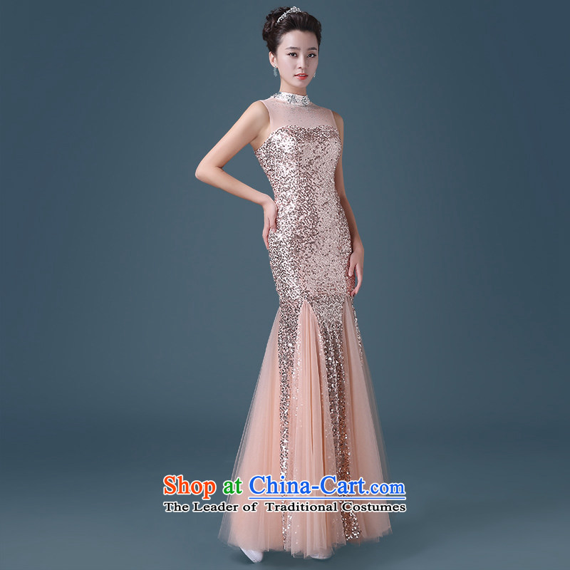 Noritsune bride 2015 wedding dresses Korean modern history to serve bows evening dress long long skirt elections, perfect curve dream crowsfoot 】 bare pink S noritsune bride shopping on the Internet has been pressed.