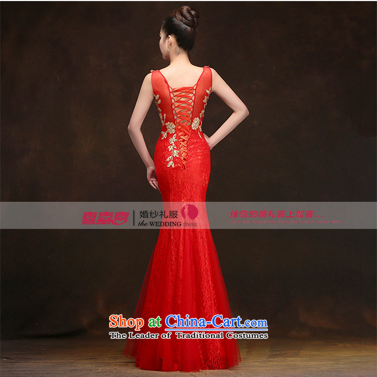 Hei Kaki 2015 new bows dress Korean crowsfoot shoulders evening dresses V-neck under the auspices of the annual concert dress skirt  DJ06 banquet Blue M picture, prices, brand platters! The elections are supplied in the national character of distribution, so action, buy now enjoy more preferential! As soon as possible.