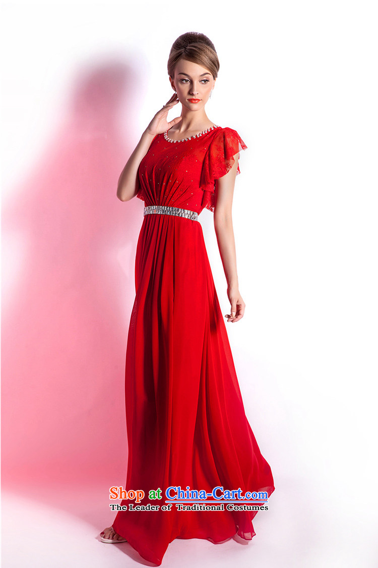 (Heung-lun's Health 2015 new red wedding dress bride bows services long large evening banquet Sau San Xia long skirt red female M picture, prices, brand platters! The elections are supplied in the national character of distribution, so action, buy now enjoy more preferential! As soon as possible.