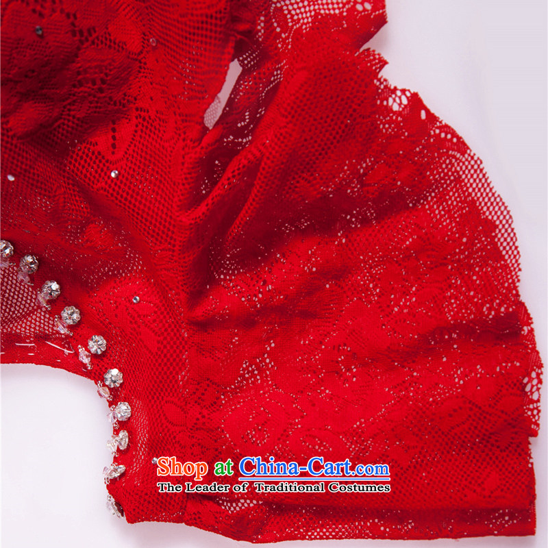(Heung-lun's Health 2015 new red wedding dress bride bows services long large evening banquet Sau San female long skirt RED M, Mr Heung-chou's shopping on the Internet has been pressed.
