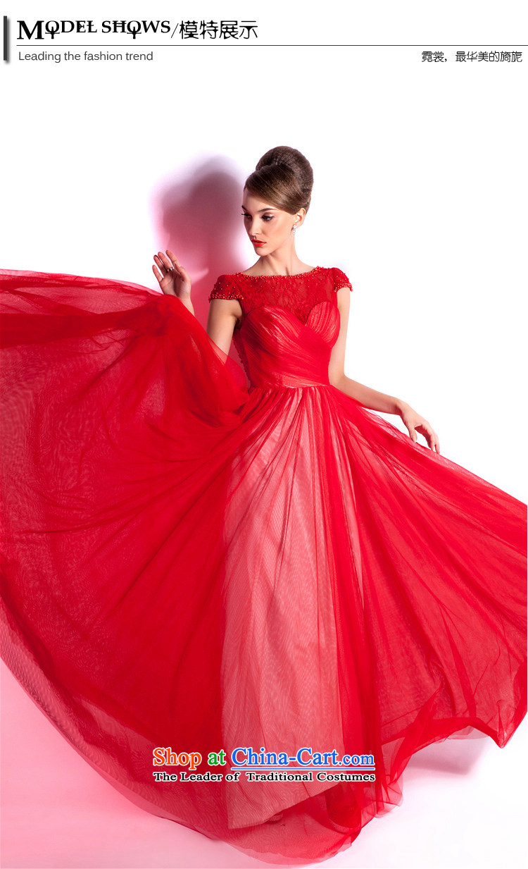 (Heung-lun's health and stylish spring and summer bride red bows services long 2015 new evening dresses, word elegant evening shoulder RED M picture, prices, brand platters! The elections are supplied in the national character of distribution, so action, buy now enjoy more preferential! As soon as possible.