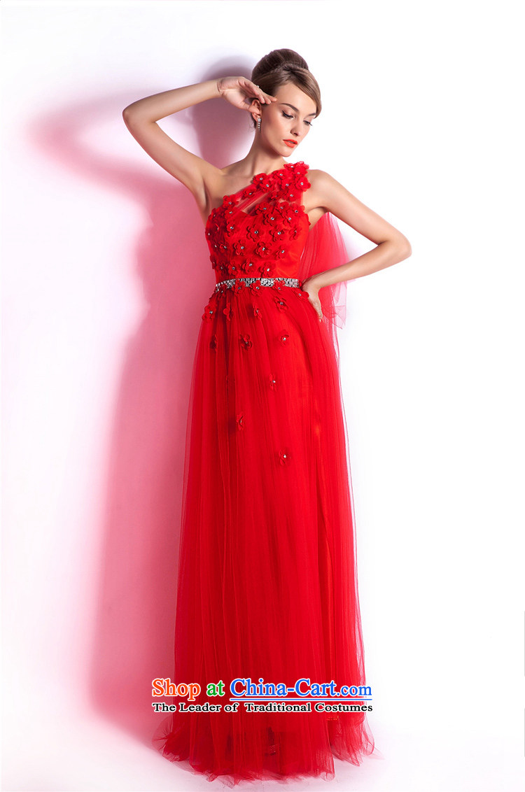 (Heung-lun's wedding dresses as 2015 Spring Fashion shoulder red wedding dress Bridal Services long night drink red XXL picture, prices, brand platters! The elections are supplied in the national character of distribution, so action, buy now enjoy more preferential! As soon as possible.