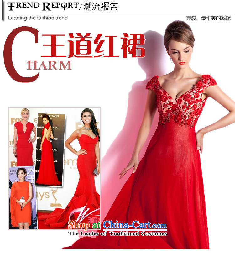 (Heung-lun's wedding dresses as soon as possible new upscale 2015 wedding dress Bridal Services wedding long drink large red evening red S picture, prices, brand platters! The elections are supplied in the national character of distribution, so action, buy now enjoy more preferential! As soon as possible.