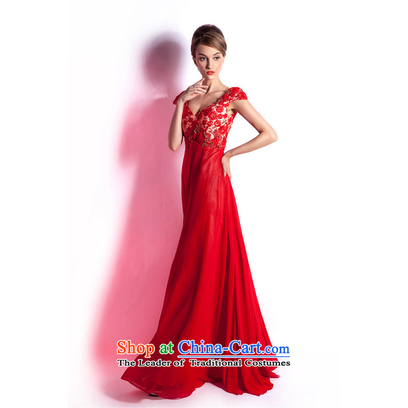 (Heung-lun's wedding dresses as soon as possible new upscale 2015 wedding dress Bridal Services wedding long drink large red evening dress Aaron incense, red, , , , shopping on the Internet