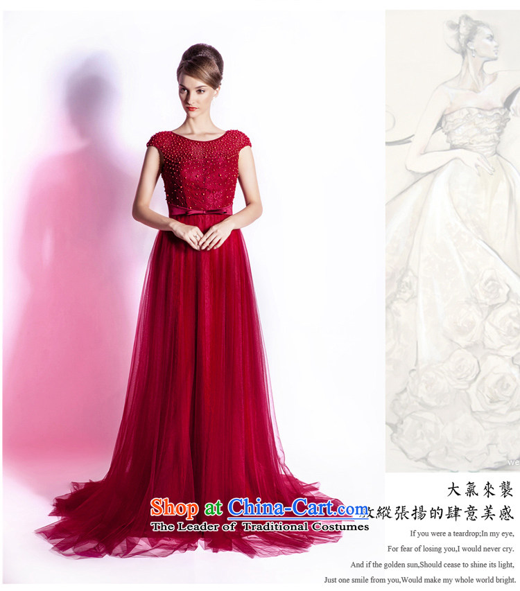 (Aaron's health-new bride bows services for high-end dress in Europe long word shoulder evening gatherings party wedding dress skirt wine red XXL picture, prices, brand platters! The elections are supplied in the national character of distribution, so action, buy now enjoy more preferential! As soon as possible.
