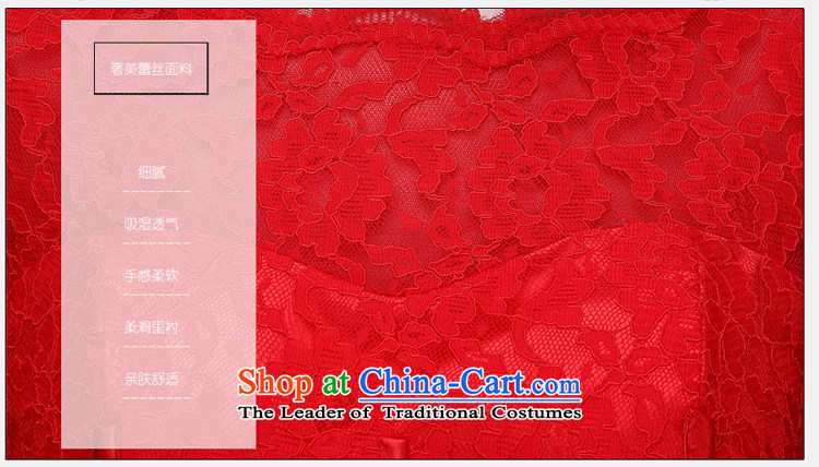 (Heung-lun's health red lace evening dress cheongsam dress the spring and summer of 2015, married back to back door bride bows with short, XXL picture, prices, brand platters! The elections are supplied in the national character of distribution, so action, buy now enjoy more preferential! As soon as possible.