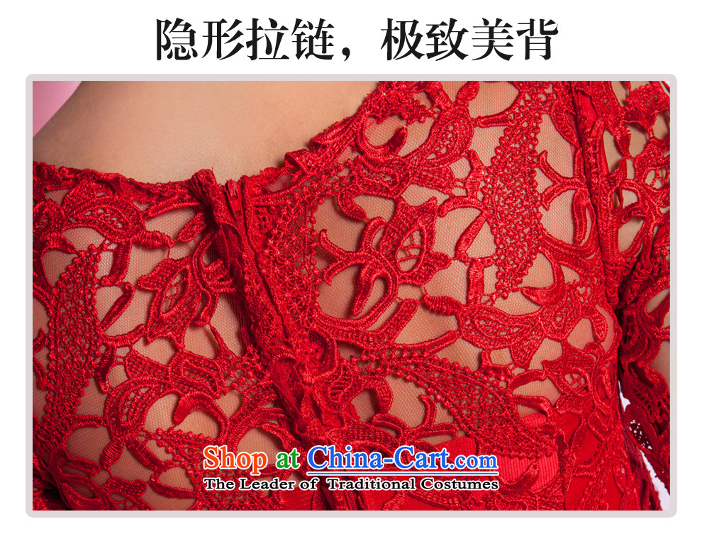 (Heung-lun's health red bride bows services wedding dresses 2015 new stylish spring and summer wedding gown length of the marriage, female evening L picture, prices, brand platters! The elections are supplied in the national character of distribution, so action, buy now enjoy more preferential! As soon as possible.