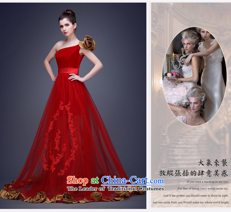 (Heung-lun's health services marriage red bows bride shoulder fashionable upper evening dresses high-end show photographic film floor clothing red XL Photo Theme, prices, brand platters! The elections are supplied in the national character of distribution, so action, buy now enjoy more preferential! As soon as possible.