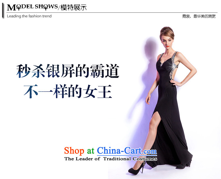 (Heung-lun's health Western style terrace open back fork black dress long banquet hosted the annual evening dress sense of humanity dance the night away Soo- XL Photo shop, prices, brand platters! The elections are supplied in the national character of distribution, so action, buy now enjoy more preferential! As soon as possible.