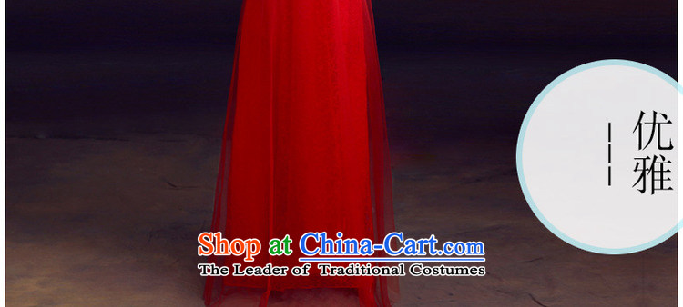 The dumping of the wedding dress bows Service Bridal 2015 Spring red long wedding dress shoulders bows to Sau San video thin wine red XS picture, prices, brand platters! The elections are supplied in the national character of distribution, so action, buy now enjoy more preferential! As soon as possible.