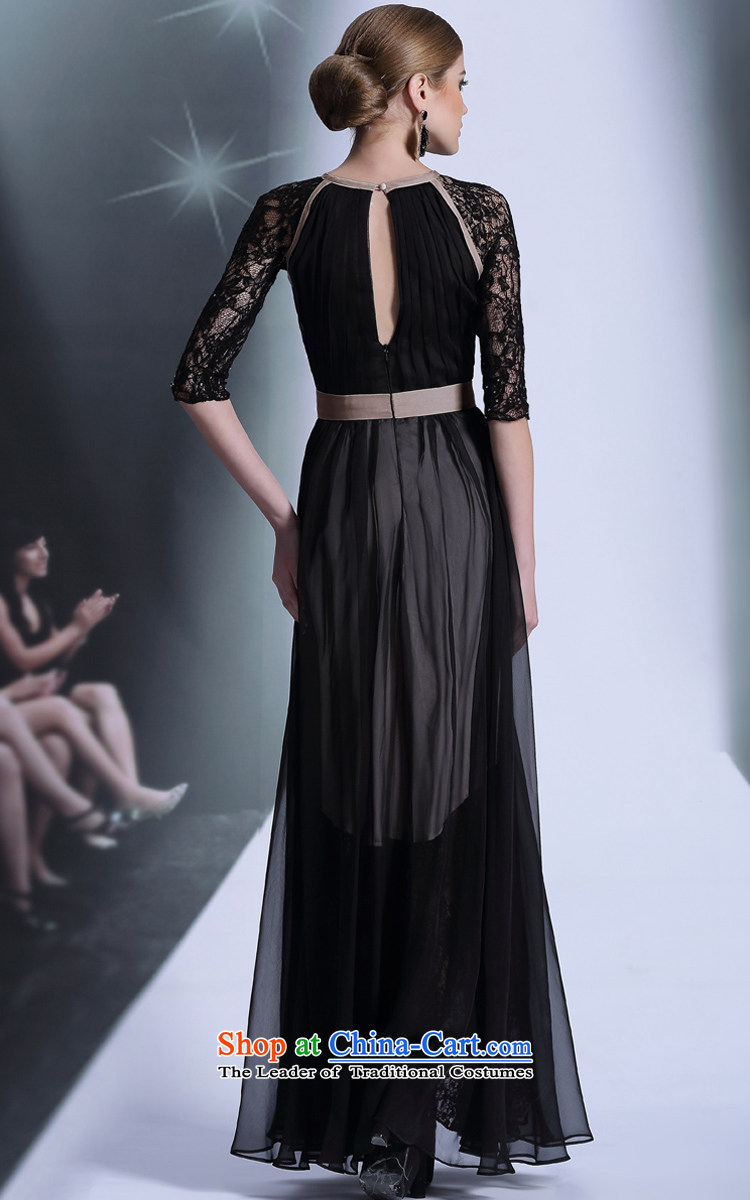 Doris Qi evening dress in Europe and the cuff lace evening dress black back and sexy evening show black XL pictures under the auspices of dress, prices, brand platters! The elections are supplied in the national character of distribution, so action, buy now enjoy more preferential! As soon as possible.