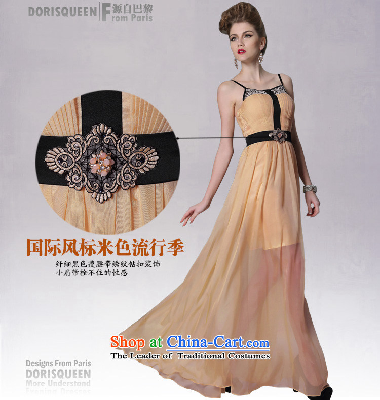 Doris Qi 2014 evening dresses Doris Qi straps fluoroscopy evening dresses yellow color and dress annual Sau San S picture, prices, brand platters! The elections are supplied in the national character of distribution, so action, buy now enjoy more preferential! As soon as possible.