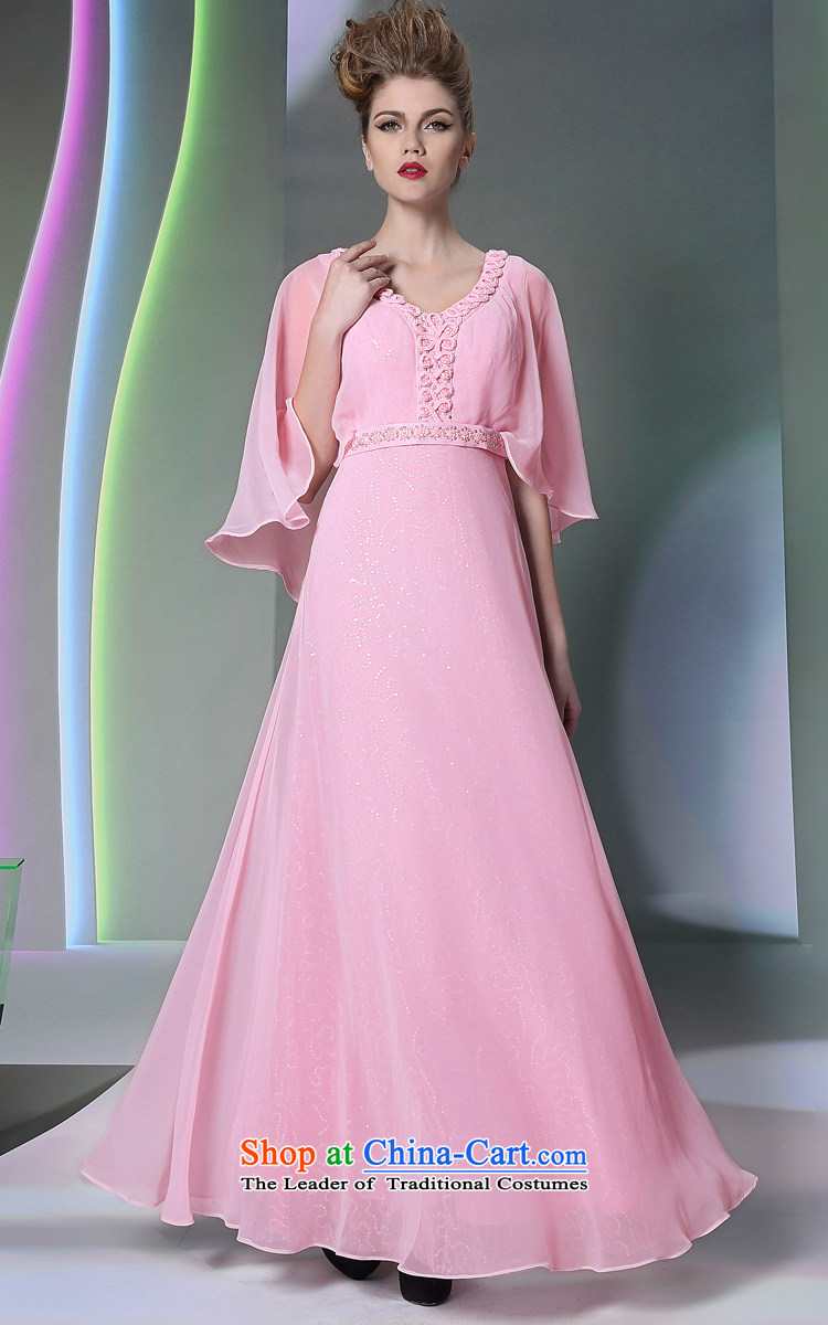 Doris Qi Bubblegum Pink flowers shawl evening dresses bridesmaid dress Hot Sales for 2014 small pink dresses embroidery marriage L picture, prices, brand platters! The elections are supplied in the national character of distribution, so action, buy now enjoy more preferential! As soon as possible.