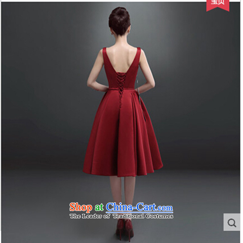 Evening dress New Korea 2015, spring and summer bows marriages stylish moderator dress dresses female rose XXL, Su-lan , , , Love shopping on the Internet