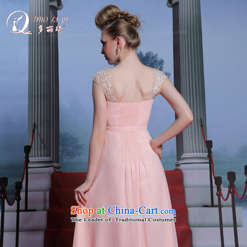 Doris Qi western dress shoulders Pink Pink dresses XXL, back more Lai Ki (doris dress) , , , shopping on the Internet