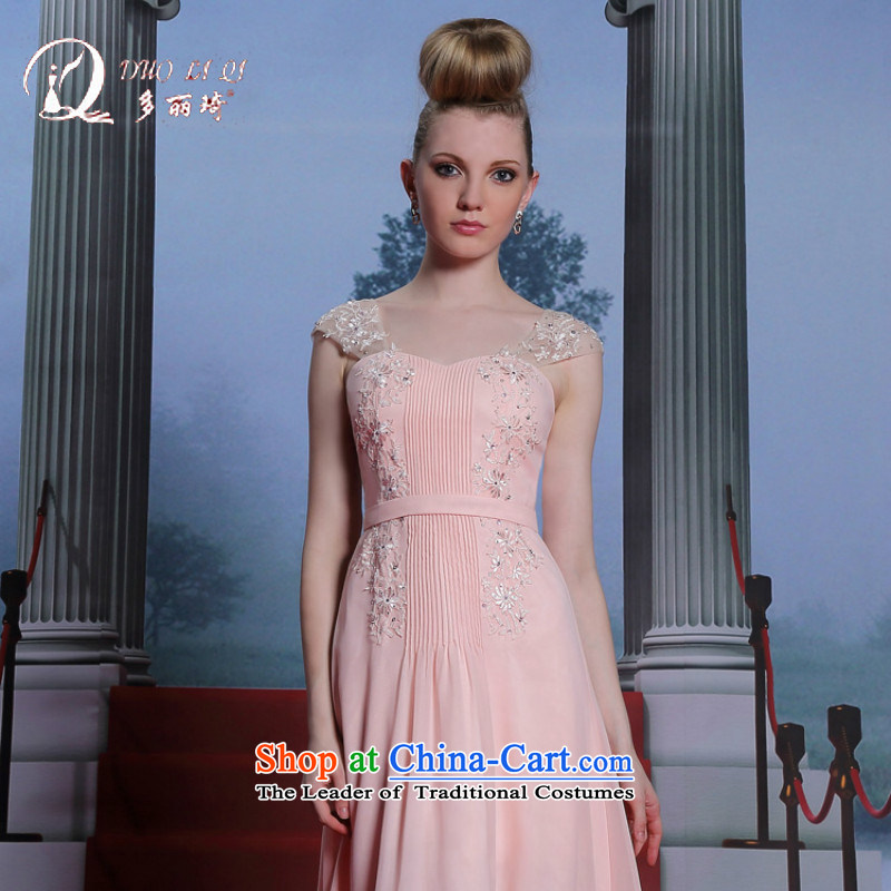 Doris Qi western dress shoulders Pink Pink dresses XXL, back more Lai Ki (doris dress) , , , shopping on the Internet