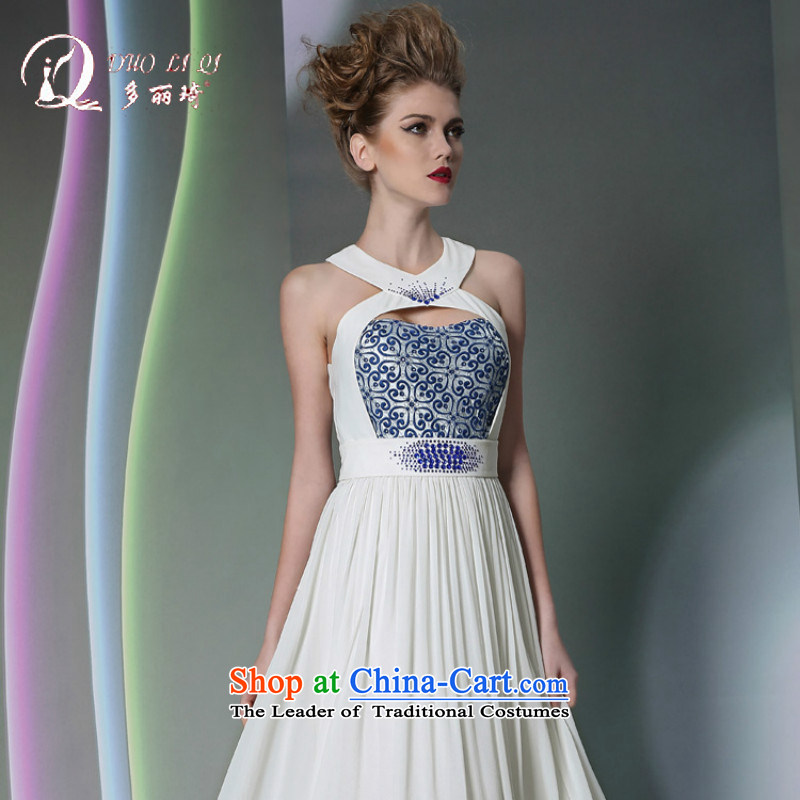 Doris Qi white wall also sexy evening dresses appointments bridesmaid diamond jewelry evening dresses white L, Doris Qi (doris dress) , , , shopping on the Internet