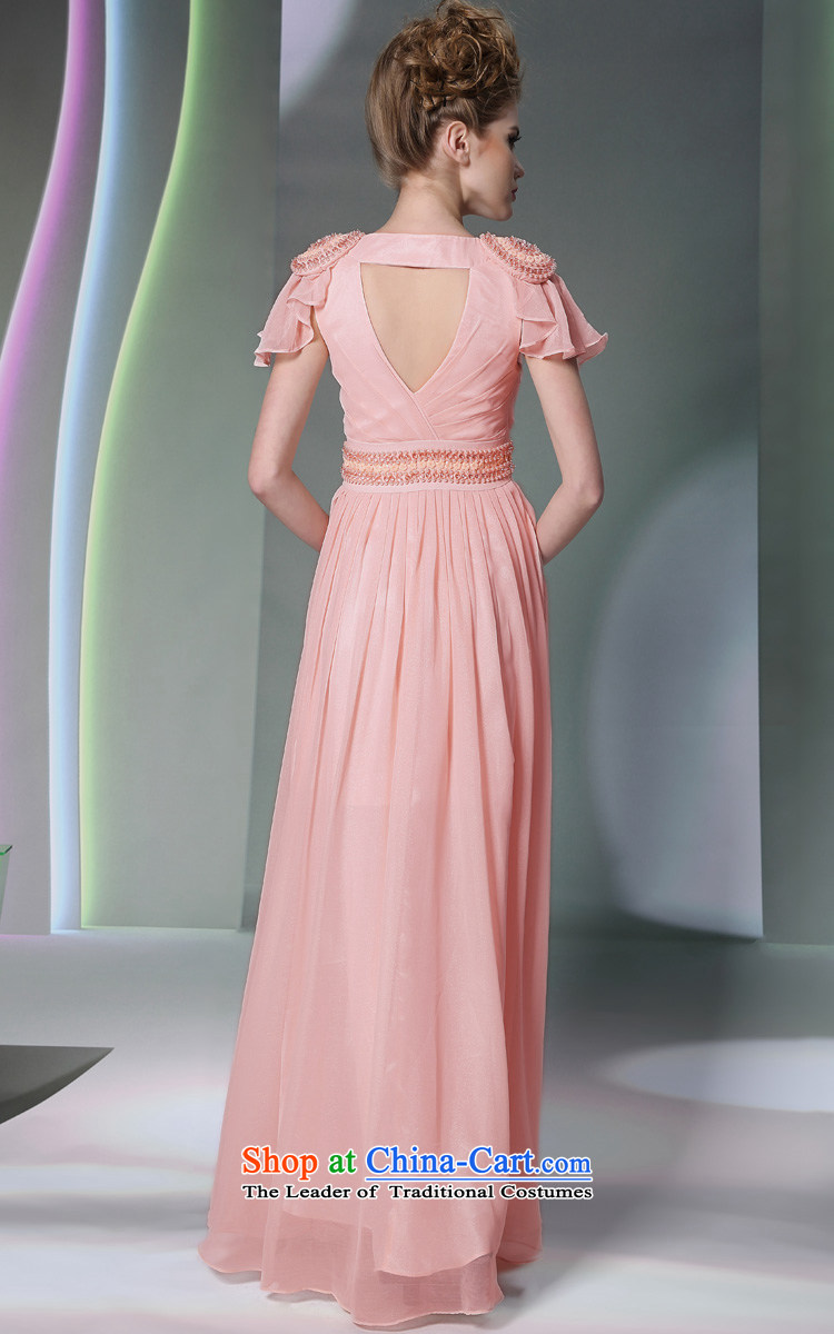 Doris Qi pink dress short-sleeved Show 2014 new dress hot appointments bridesmaid evening female pink XXL picture, prices, brand platters! The elections are supplied in the national character of distribution, so action, buy now enjoy more preferential! As soon as possible.