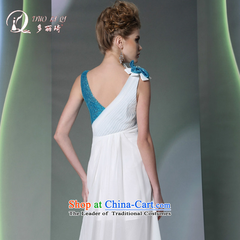 Doris Qi western dress white chiffon bows before marriage Dress Short long after dinner gatherings with white dresses , M, Doris Qi (doris dress) , , , shopping on the Internet