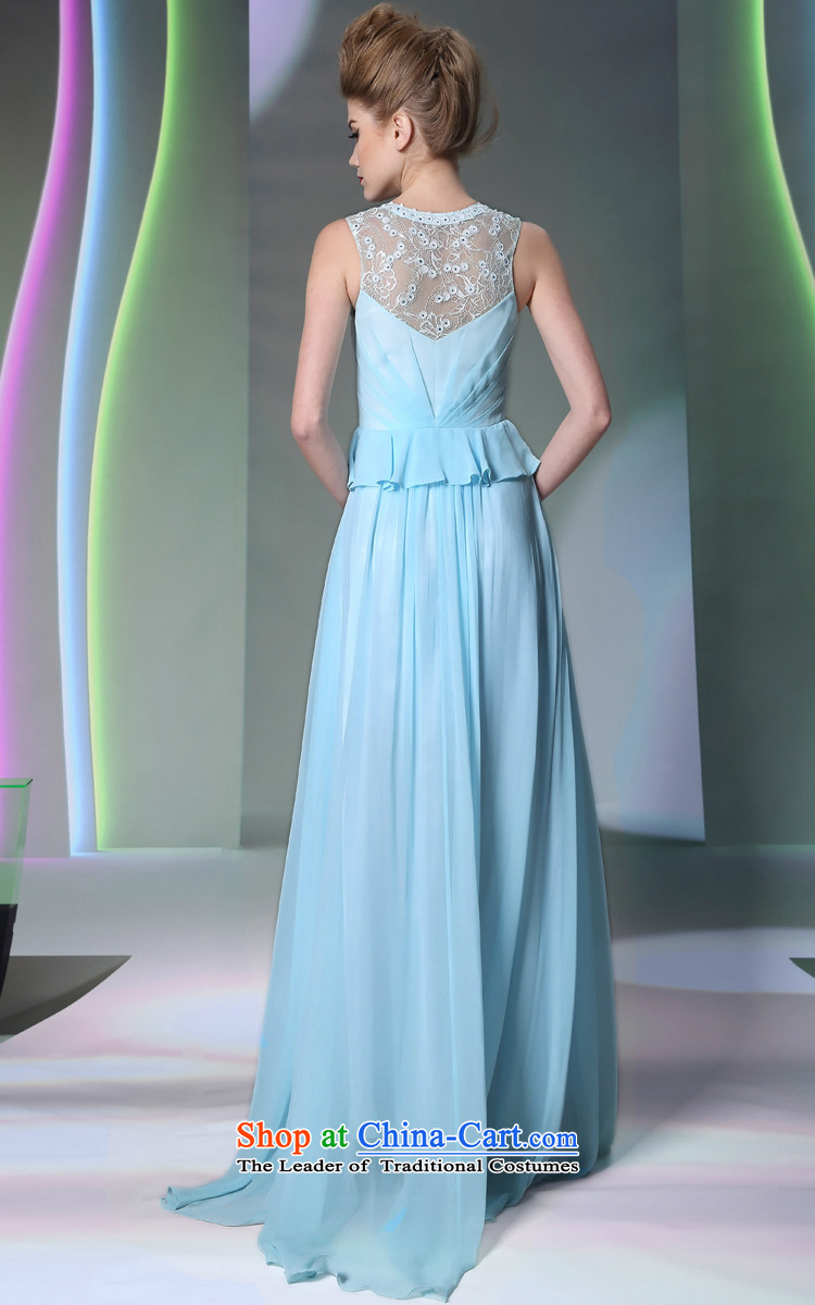 Doris Qi new products retro evening dress bridesmaid dress appointments dinner dress skirt moderator small blue dress M pictures, prices, brand platters! The elections are supplied in the national character of distribution, so action, buy now enjoy more preferential! As soon as possible.