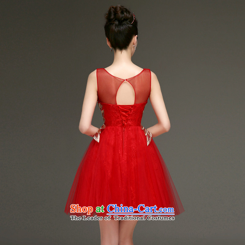 The privilege of serving-leung evening dresses 2015 new bride dress bows services fall short of Female dress small married sister skirt red 2XL,) has served-leung , , , shopping on the Internet