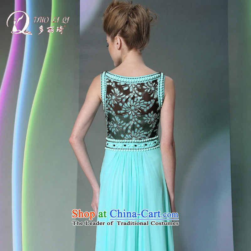 Doris Qi blue dress 2014 high-performance services under the auspices of bows waist dress Blue M, Doris Qi (doris dress) , , , shopping on the Internet