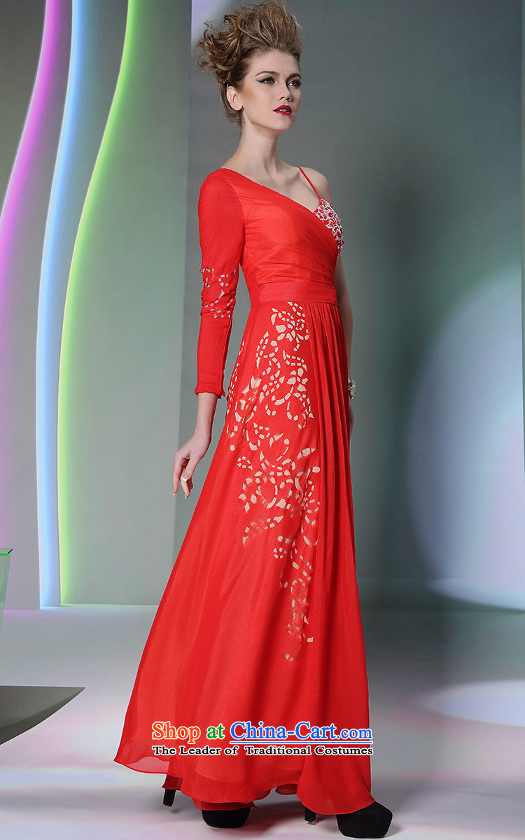 Doris Qi Western Red Dress autumn and winter marriage bows dress red S picture, prices, brand platters! The elections are supplied in the national character of distribution, so action, buy now enjoy more preferential! As soon as possible.