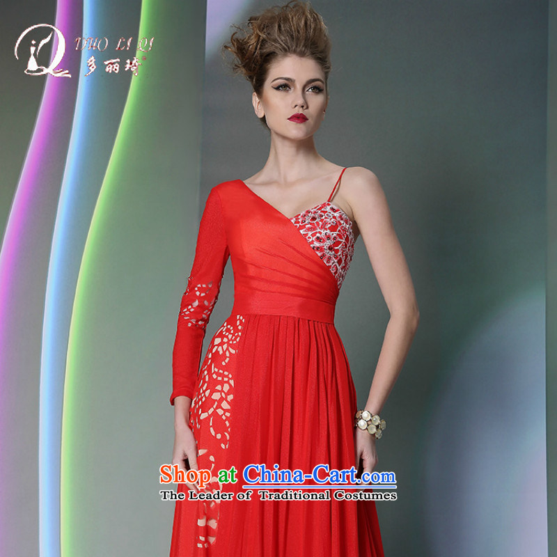Doris Qi Western Red Dress autumn and winter marriage bows Doris, Red Dress Qi (doris dress) , , , shopping on the Internet