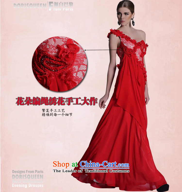 Doris Qi western dress Doris Qi red bride wedding dress bows serving large chiffon shoulder long skirt dress light blue XL Photo, prices, brand platters! The elections are supplied in the national character of distribution, so action, buy now enjoy more preferential! As soon as possible.