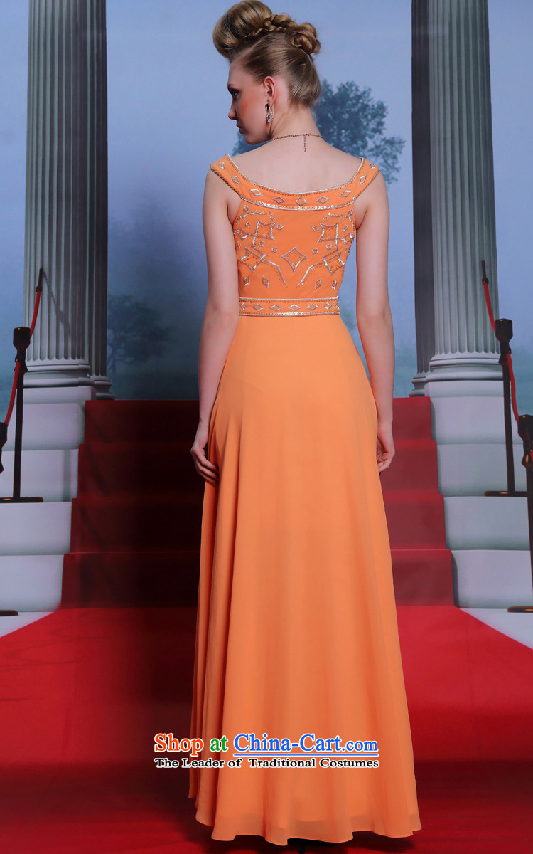 Doris Qi New Evening orange retro dress show show dress orange S picture, prices, brand platters! The elections are supplied in the national character of distribution, so action, buy now enjoy more preferential! As soon as possible.